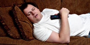 I go to bed in front of the TV