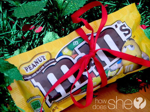 m&mをクリスマスにプレゼントする