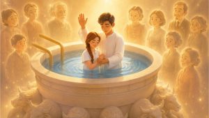 神殿で受ける死者のための儀式では、まるで彼らがその時を待っていたように感じる