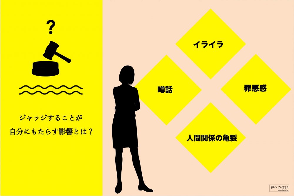 ジャッジすることで受ける影響のリスト