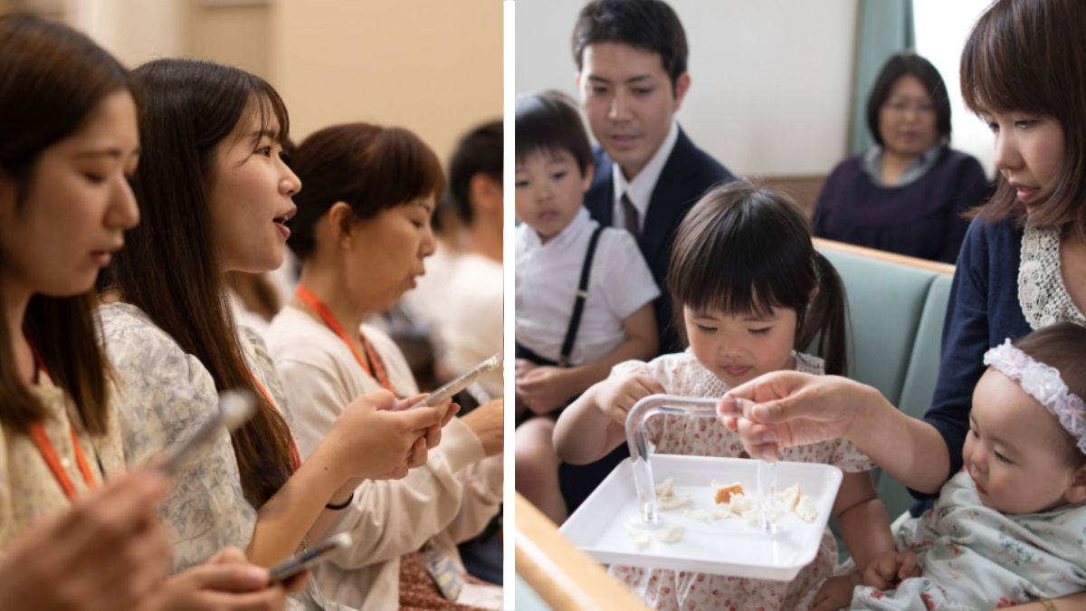 末日聖徒はキリスト教徒ではないと言われますが、新約聖書にあるキリストが教えた聖餐の儀式を敬虔な気持ちで執り行っています