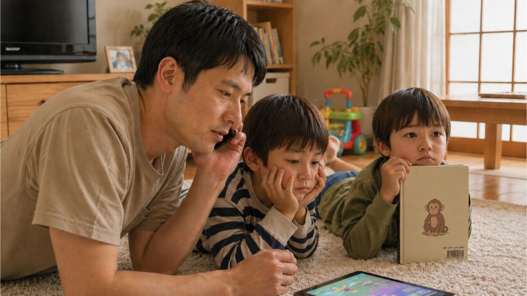 スマホをしながら子供を相手していては、子供は満足しません。