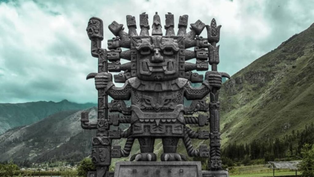 古代アメリカの人々に平和な生き方を教えたビラコチャ